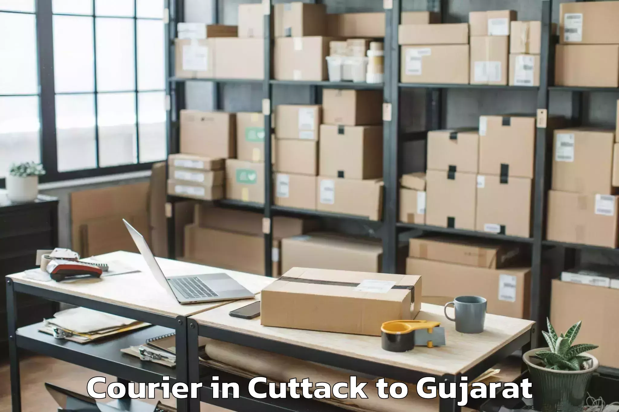 Cuttack to Mangrol Courier